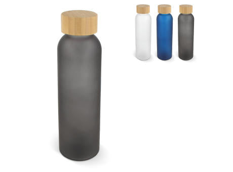 Wasserflasche Glas & Bambus 500ml