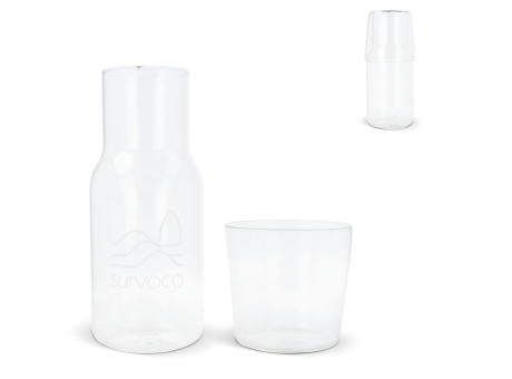 Karaffe 550ml und Trinkglas 250ml Set