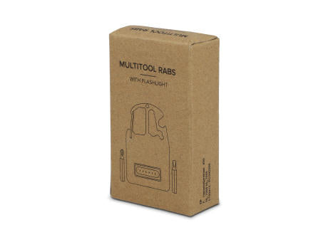 Kompaktes Multitool aus R-ABS & Metall 7 Funktionen