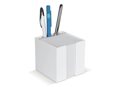 Notizzettel 10x10x10cm in Würfelbox mit Stifteköcher