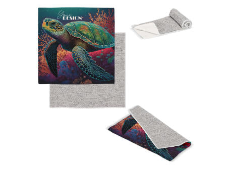 Schnelltrocknendes Golfhandtuch mit Haken R-PET 30 x 30 cm Sublimation