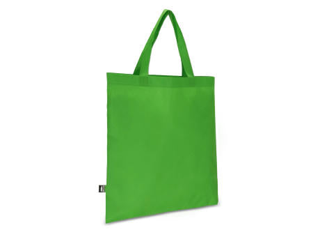 R-PET Tragetasche aus Non Woven mit kurzen Griffen 38 x 42cm 75g/m²