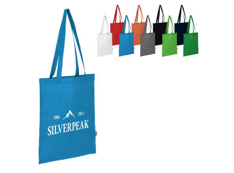 R-PET Tragetasche aus Non Woven mit langen Griffen 38 x 42cm 75g/m²