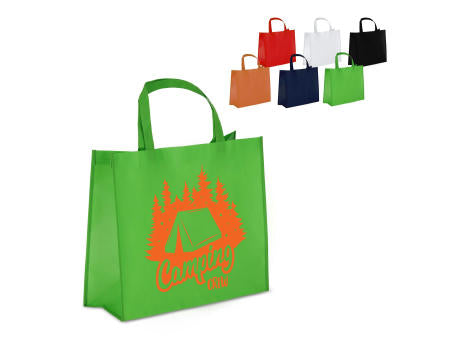 R-PET Tragetasche aus laminiertem Non Woven 40 x 16 x 35cm 105g/m²