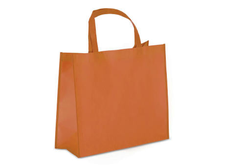 R-PET Tragetasche aus laminiertem Non Woven 40 x 16 x 35cm 105g/m²