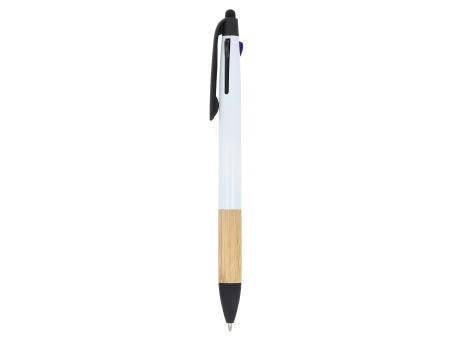 3-Farben-Stift mit Bambusgriff