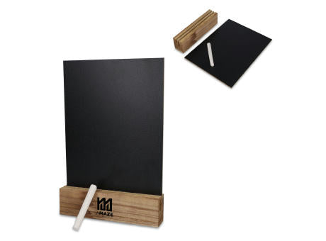 Kreidetafel im Holzständer