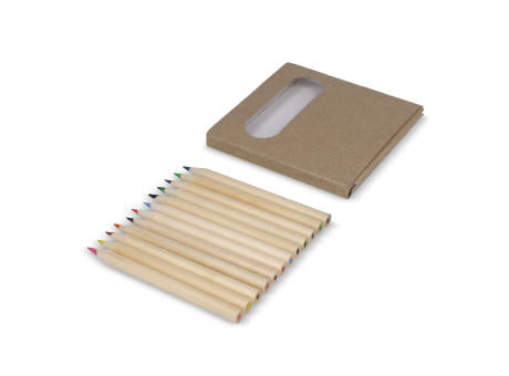 12 Buntstifte in Kraftbox