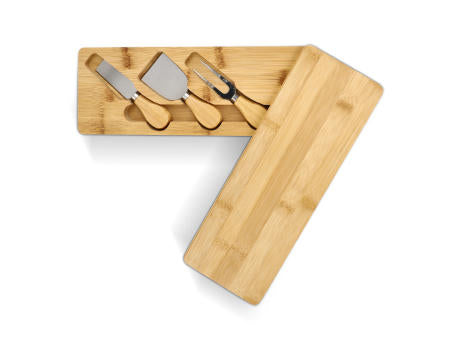 3er Bambus-Käse-Servier-Set