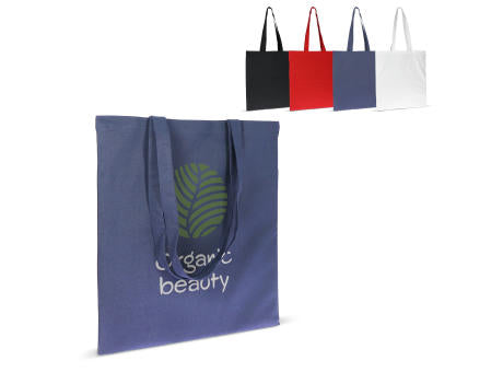 Tasche Bio-Baumwolle Farbe lang 140g/m² 38x42 cm