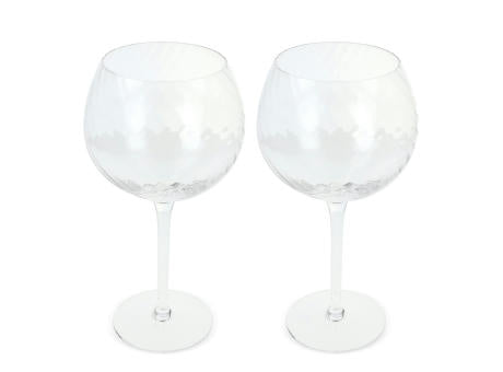 Byon Opacity 2er-Set Weingläser mit stilvollem Glasmuster 470ml