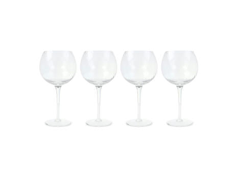 Byon Opacity 4er-Set Weingläser mit stilvollem Glasmuster 470ml