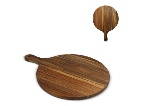 InSideOut Servierplatte aus Holz rund, 31,5cm