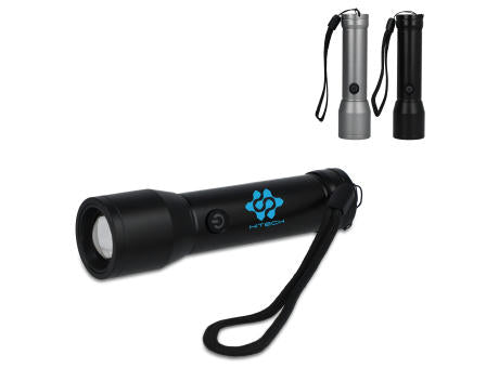 Wiederaufladbare Taschenlampe aus recyceltem Aluminium IPX4