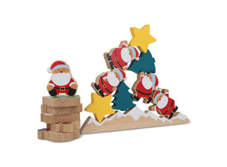 InSideOut Holz Weihnachtsmann Balancierspiel
