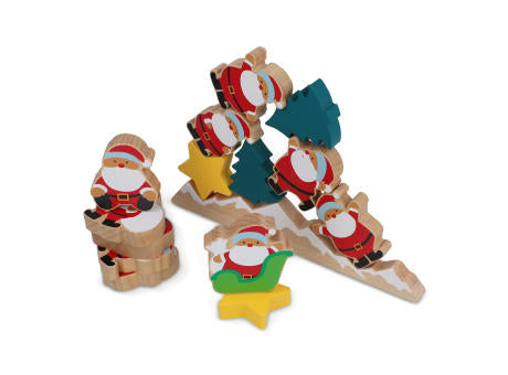 InSideOut Holz Weihnachtsmann Balancierspiel