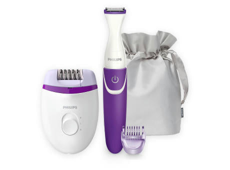 BRP505|Philips Satinelle Kompakt-Epilierer mit Kabel & kabellosem Bikini-Trimmer