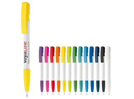 Kugelschreiber Nash Hardcolour mit Gummigriff