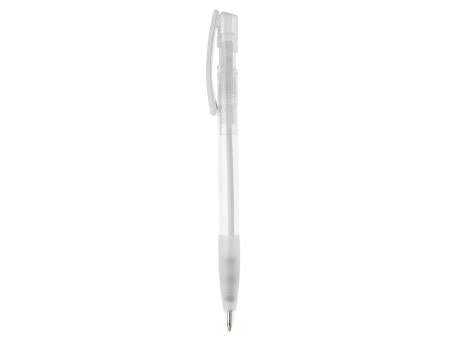 Kugelschreiber Nash Transparent mit Gummigriff