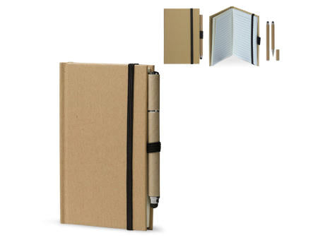 Karton Notizbuch A6 + Stift