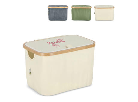 InSideOut faltbarer Korb mit Deckel Sogne 38 x 26 x 25cm rPET