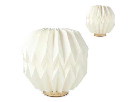Coollux faltbare, von Origami inspirierte Papier-LED-Lampe Luna 25cm