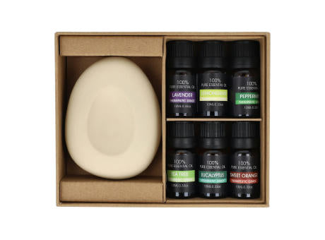 InsideOut Aroma Pebble Geschenkset mit 6 ätherischen Ölen