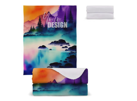 Polarfleece-Decke OEKO-TEX® Sublimation 130 x 170 cm 290 g/m²