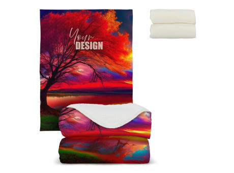 Sherpa-Fleece-Decke OEKO-TEX® Sublimation 130 x 170 cm 510 g/m²