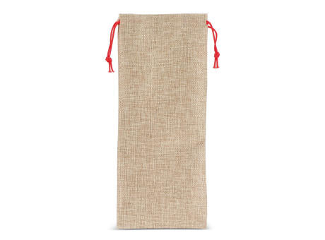 Flaschenetui im Jute-Stil 14 x 34 cm