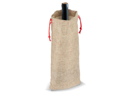 Flaschenetui im Jute-Stil 14 x 34 cm