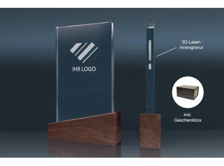 Crystal Trophy WOODEN SLOPE