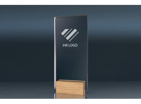 Crystal Trophy WOODEN STAND (M)