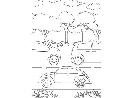 Mein Malbuch Die kunterbunte Welt der Autos