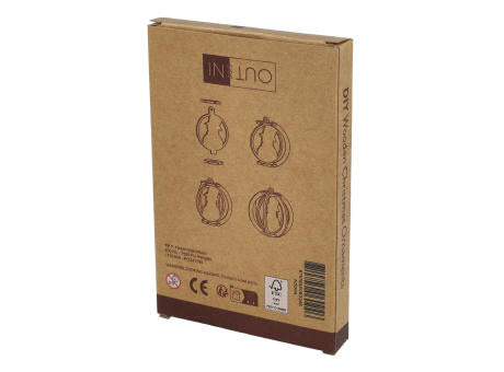 InSideOut Weihnachtsschmuck aus Holz 3er-Set