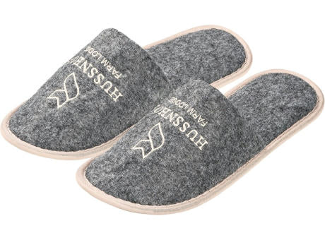 Hotelslipper - Filz / Loden