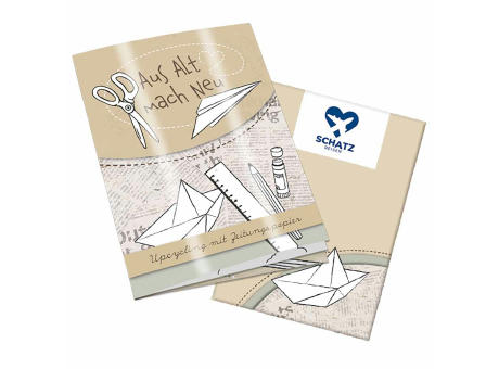 Upcycling-Heft - Toilettenpapierrollen - neutral