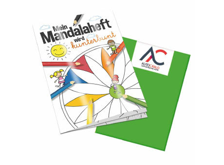 Malbuch / Mal-Set A5 - Mandala - Malset neutral