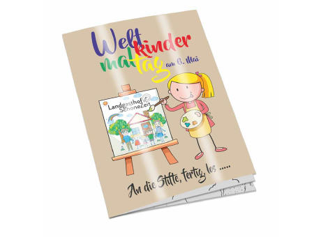 Malbuch / Mal-Set A6 - Recycling - Malbuch neutral