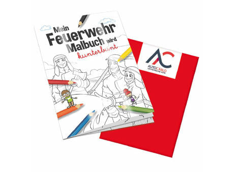 Malbuch / Mal-Set A6 - Feuerwehr - Malbuch neutral