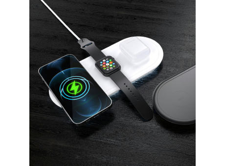 3-in-1 15 W Drahtloses Ladegerät für Handys, Apple Watch und AirPods.