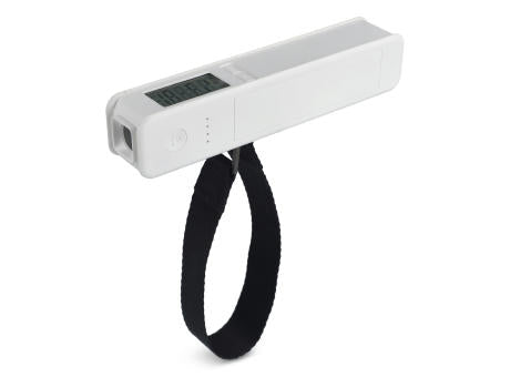 5-in-1 Travel Powerbank 2600 mAh - Kofferwaage - Taschenlampe - Lineal - Temperaturmesser