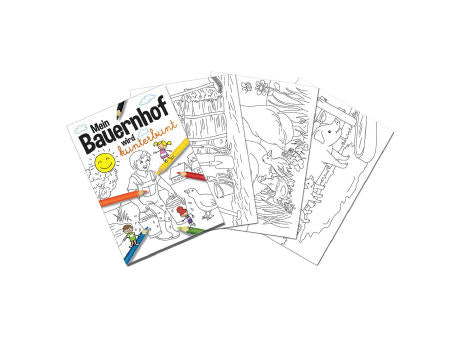 Malbuch / Mal-Set A6 - Bauernhof - Malbuch neutral