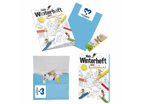 Malbuch / Mal-Set A6 - Winter - Malset neutral