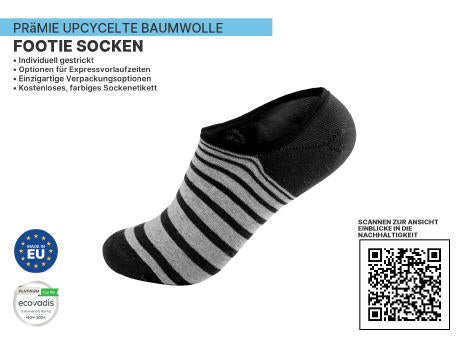 Premium UPCYCLED Footie Nachhaltige Socken