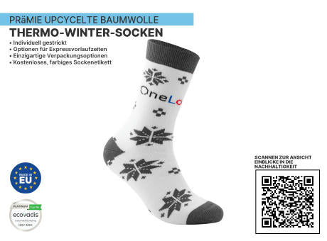 Premium UPCYCLED Thermal Winter Nachhaltige Socken