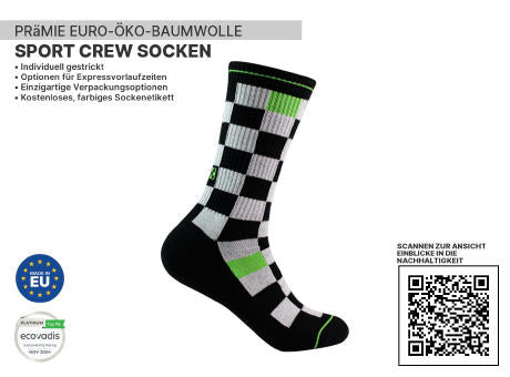 Premium Sports Crew Socken Nachhaltige Socken