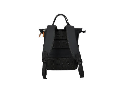 travelite BASICS Short Handle Rollup Backpack Black