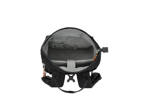 travelite BASICS Short Handle Rollup Backpack Black