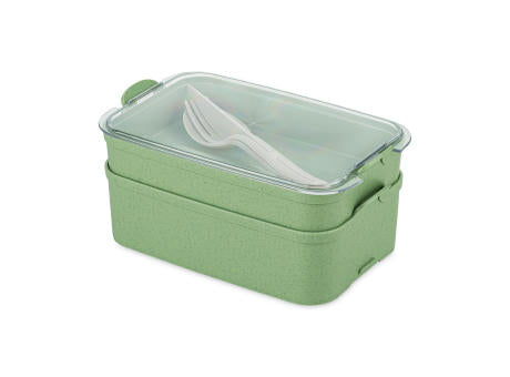 KOZIOL STAKK BENTOBOX READY Bentobox 2l+Liquidsafe Box+Besteckset